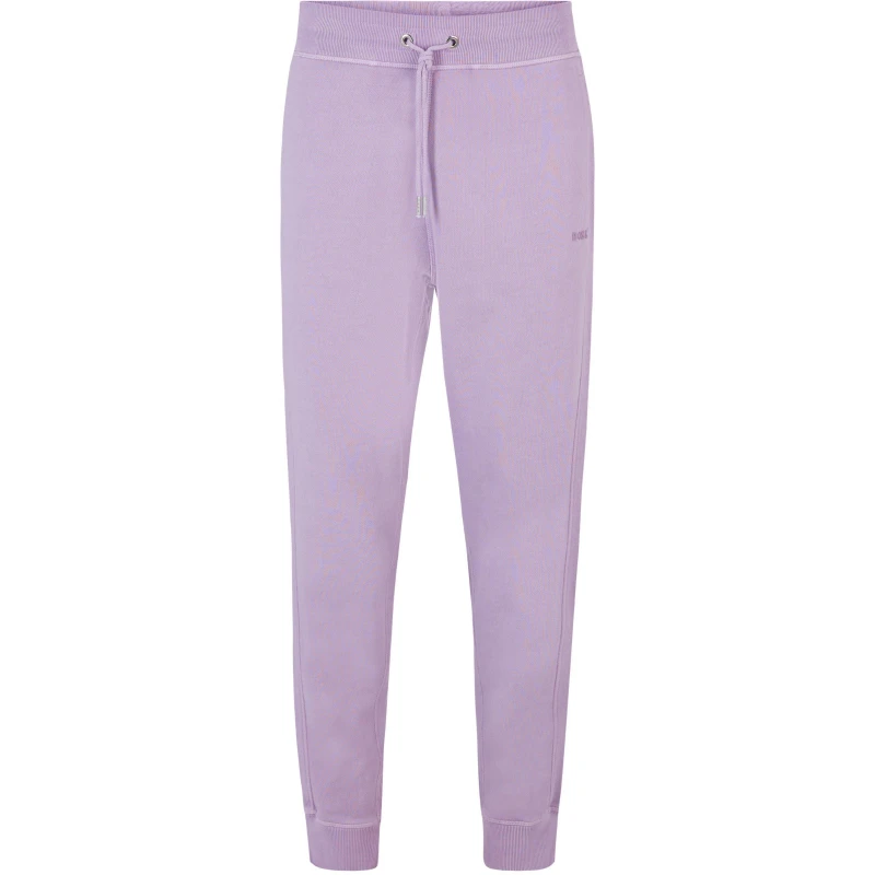 Image of Boss Mens Sefadelong Closed Hem Jogging Bottoms Pastel Purple male S
