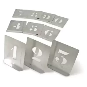 Image of Kennedy 150MM (Set of 10) Zinc Stencil Figures