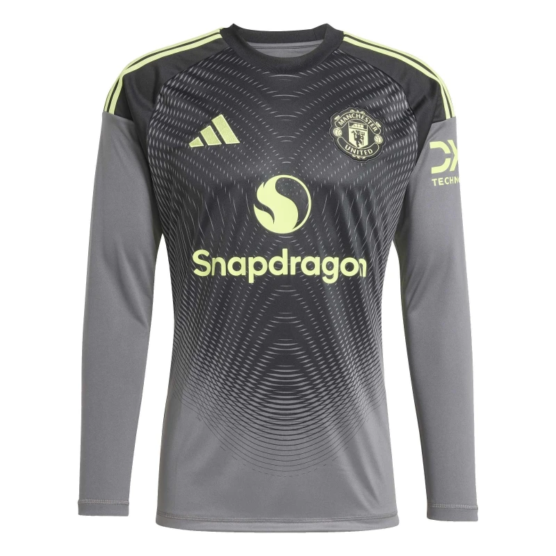 Image of adidas Manchester United Long Sleeve Goalkeeper Shirt 2025 2026 Adults Grey male S