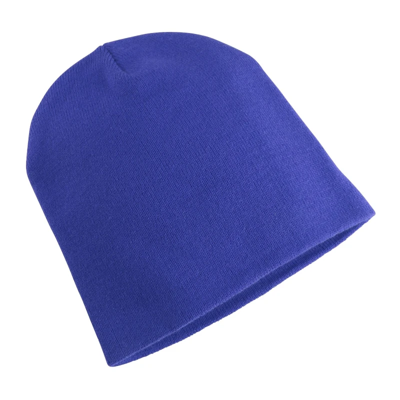 Image of Yupoong Mens Flexfit Heavyweight Standard Beanie Winter Hat in Royal Royal Male One Size