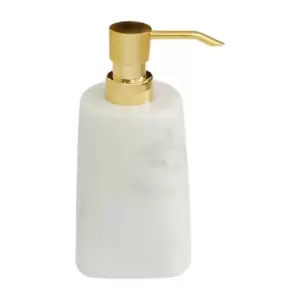 Image of Soap Dispenser in Gold & Marble Effect