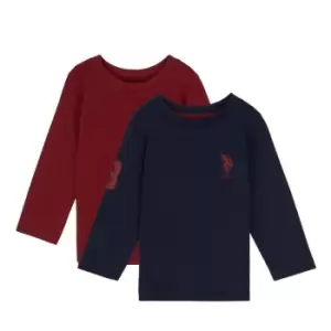 Image of US Polo Assn USPA 2P Plyr 3LS Tee Bb31 - Blue