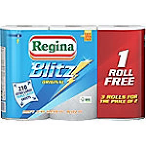 Image of Regina Kitchen Roll Blitz 3 Ply 3 Rolls of 70 Sheets
