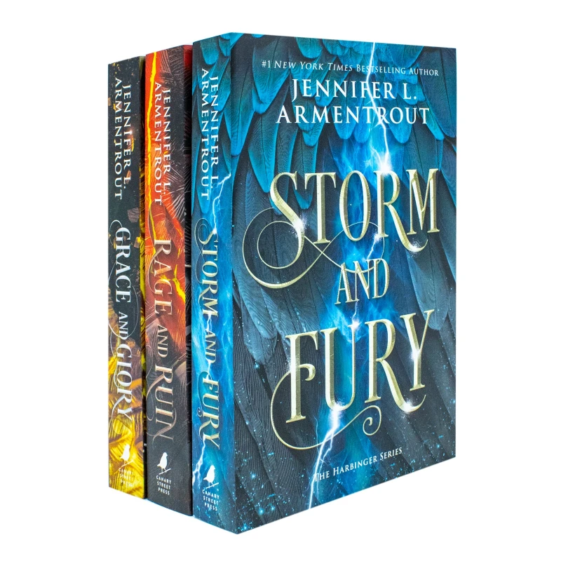 Image of The Harbinger Series 3 Book Set Jennifer L. Armentrout Storm and Fury, Rage and Ruin, Grace and Glory Jennifer L. Armentrout Books