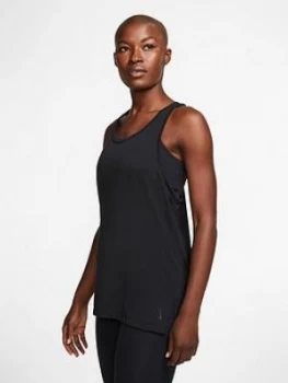 Image of Nike Yoga Layer Tank Top - Black