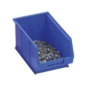 Image of Small Polypropylene Open-Front Part Bins - 520 x 310 x 200mm - Blue - Pack of 5