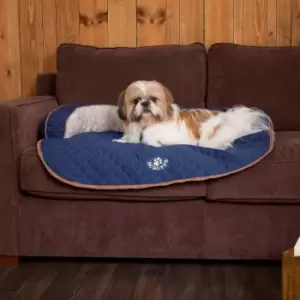 Image of Scruffs Wilton Sofa Dog Bed Blue