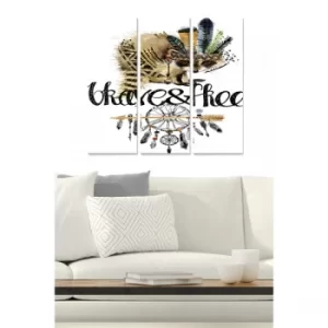 Image of MDF597755816 Multicolor Decorative MDF Painting (3 Pieces)