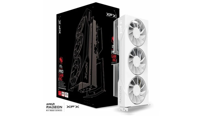 Image of XFX SWIFT AMD Radeon RX 9060XT OC 16GB White Triple Fan Gaming Graphics Card - RX-96TS316W7