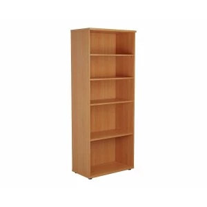 Image of TC Office Bookcase with 4 Shelves Height 2000mm, Beech