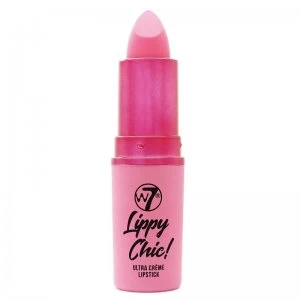 Image of W7 Lippy Chic Ultra Creme Lipstick - Free Speech Pink