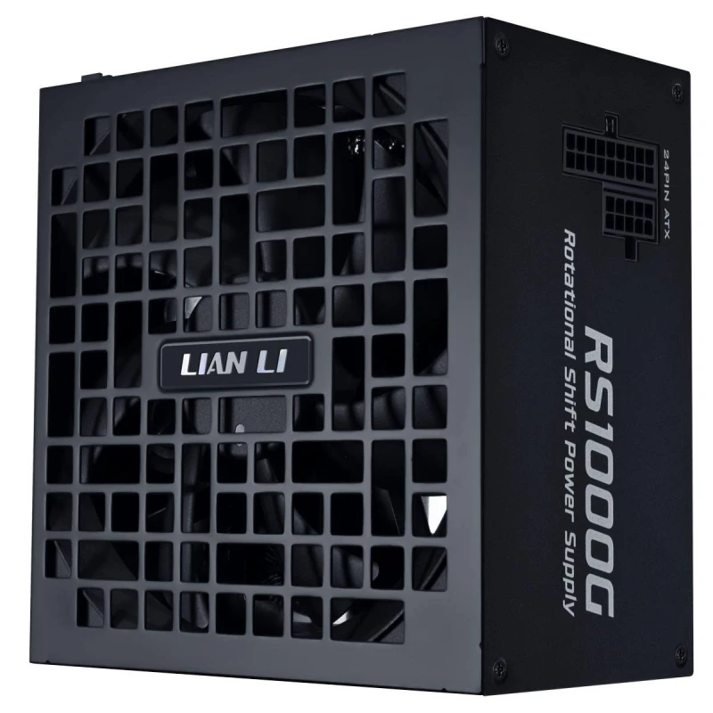 Image of Lian Li RS 1000W 80+ Cybenetics Gold Rated Fully Modular PSU w/ Rotatable AC Inlet & RS Hub - Black - RS1000G.BH00