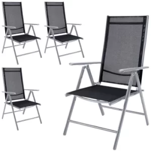 Image of Garden Chair Bern 4Pcs Set Silver