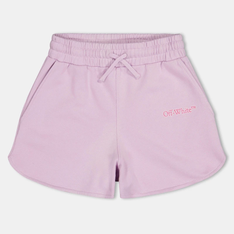 Image of Off White Kids Fleece Shorts Lilac/Pink female 12Y