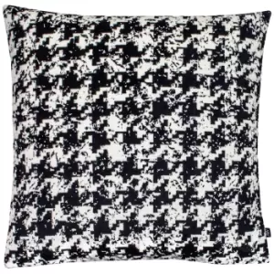 Image of Nevado Velvet Jacquard Cushion Magpie/Black, Magpie/Black / 50 x 50cm / Polyester Filled