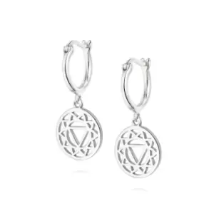 Image of Daisy London Jewellery 925 Sterling Silver Solar Plexus Chakra Earrings Sterling Silver