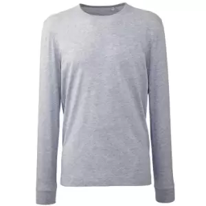 Image of Anthem Mens Marl Long-Sleeved T-Shirt (S) (Grey)