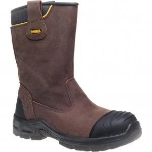 Image of DEWALT Mens Millington Waterproof Rigger Boots Brown Size 6