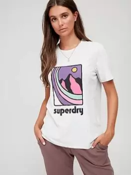 Image of Superdry Vintage 90s Terrain T-Shirt - Grey, Size 12, Women