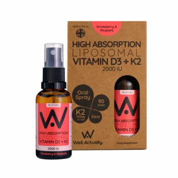 Image of WellActually Liposomal L Vit D3 Strawberry & Rhubarb - 30ml