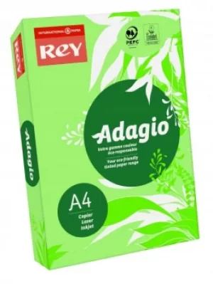Image of Rey Adagio Paper A4 80gsm Leaf Green (Ream 500)