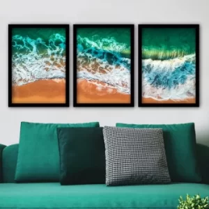 Image of 3SC31 Multicolor Decorative Framed Painting (3 Pieces)