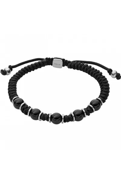 Image of Fossil Jewellery Vintage Casual Nylon Bracelet - Jf04198040 Black