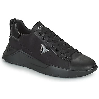 Image of Guess LUCCA mens Shoes Trainers in Black