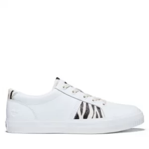 Image of Timberland Skyla Bay Animalier Sneaker For Her With Zebra Print White, Size 5