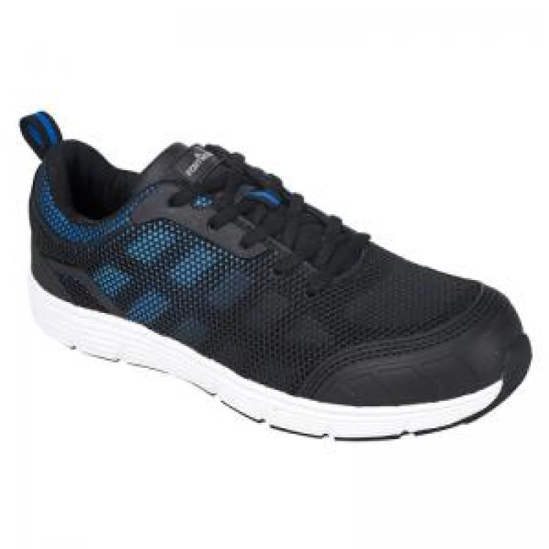 Image of Portwest Steelite Tove Safety Trainers FT15BKB40 Colour: Black / Blue
