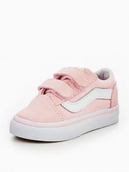 Image of Vans TD Old Skool V Infant Trainer Pink Size 9