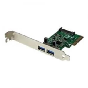 Image of StarTech.com 2-Port USB 3.2 Gen 2 PCIe Card - USB-A SuperSpeed 10Gbps PCI Express 3.0 x2