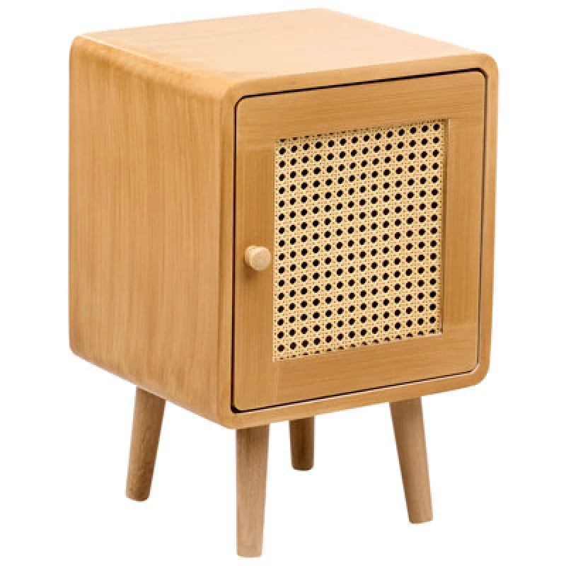 Image of Beliani Bedside Table Lefroy Light Brown