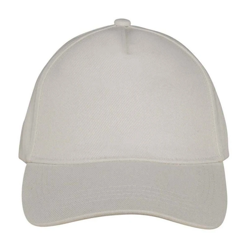 Image of Native Spirit Womens 5 Panel Baseball Cap in Ivory Ivory Female One Size