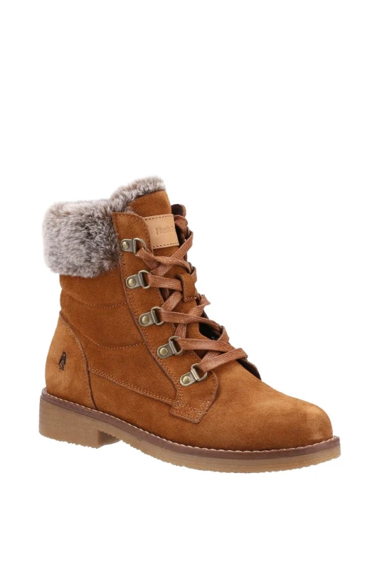 Image of Hush Puppies 'Florence' Leather Mid Boots Tan female