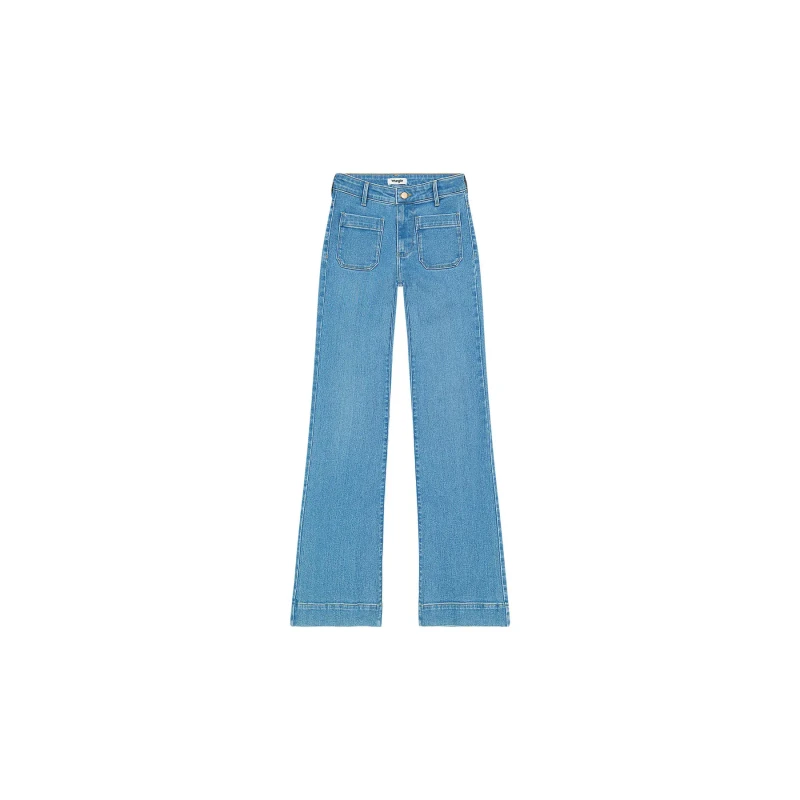 Image of Wrangler Womens jeans Wrangler Flare Bleu Female 30x32