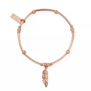 Image of ChloBo RBMNB571 Women's Mini Noodle Ball Filigree Feather Bracele