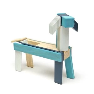 Image of 24 PieceTegu Magnetic Wooden Block Set Blues