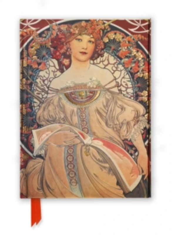 Image of Mucha: Reverie (Foiled Journal). Notebook / blank book. By Flame Tree Studio Books