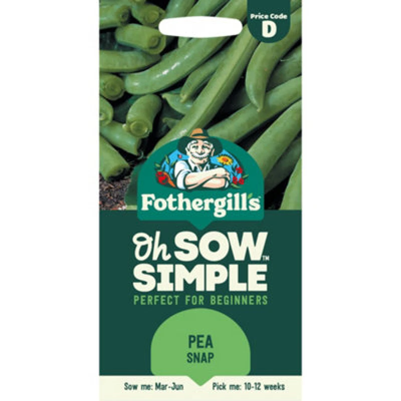 Image of Mr Fothergills Oh Sow Simple Pea 'snap Delikett' Vegetable Seeds