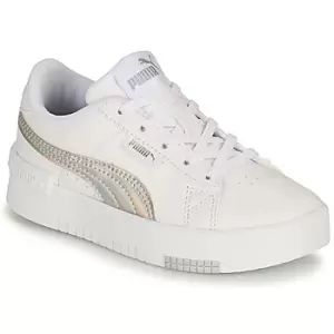 Image of Puma JADA RAINBOW PS Girls Childrens Shoes Trainers in White - Sizes 11 kid,11.5 kid,13 kid,1.5 kid