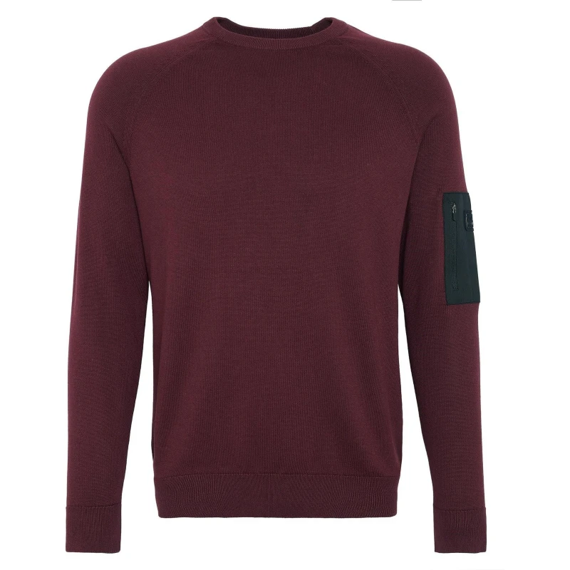 Image of Barbour International Blades Crew Neck Jumper - Red Red M