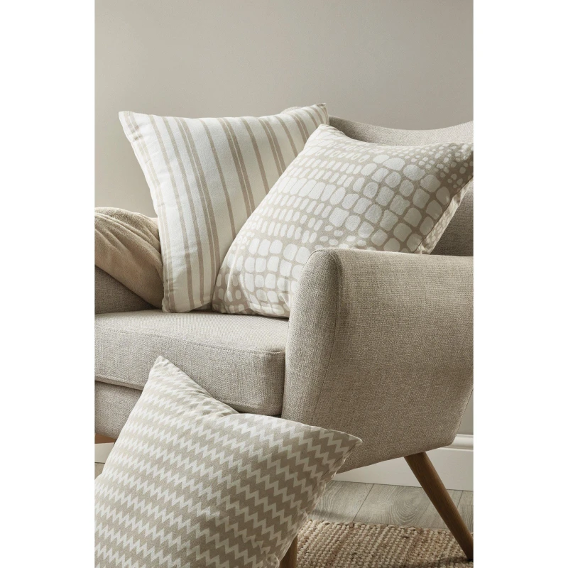 Image of Homelife Pack of 3 Charcoal Cushion Covers - Beige Beige One Size