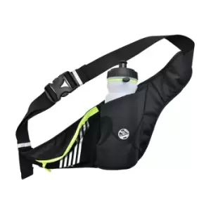 Image of Six Peaks Running Waist Belt with Bottle Holder Black/Fluo Yellow