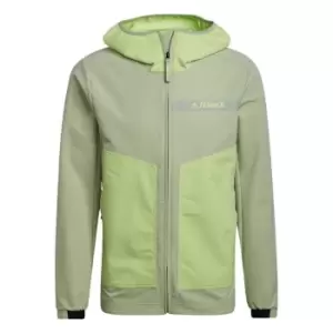 Image of adidas Terrex Multi Soft Shell Jacket Mens - Magic Lime / Pulse Lime