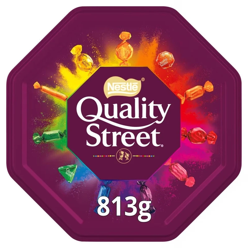 Image of Nestle Quality Street Chocolates Tin 813g