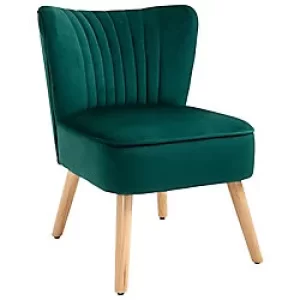 Image of HOMCOM Accent Chair 760 x 570 x 680 mm Green