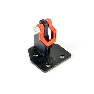 Image of Fastrax Deluxe Aluminium Bumper Mount Plate & Shackle Red