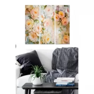 Image of MDF14194 Multicolor Decorative MDF Painting (3 Pieces)