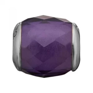 Image of Ladies Christina Sterling Silver Precious Amethyst Bead Charm